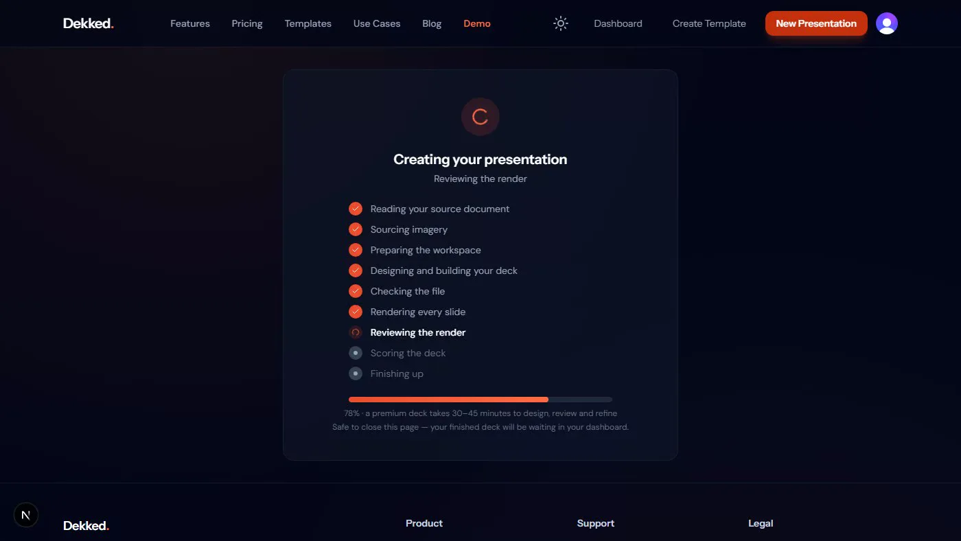 dekked.app — building your deck