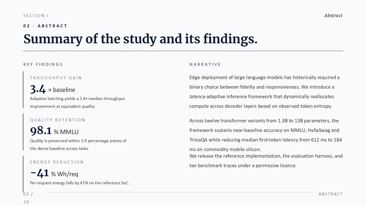 A real Dekked slide — Research abstract